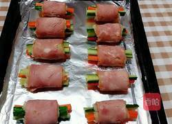 蔬菜培根卷的做法图解17