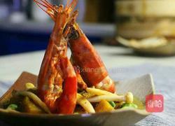 菠萝咖喱大虾的做法图解9