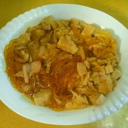猪肉酸菜炖冻豆腐粉条的做法[图]
