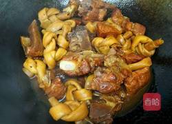 排骨烧百叶结的做法图解12