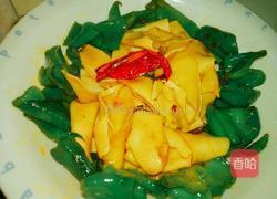 青椒干豆腐的做法图解5