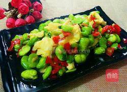 剁椒蚕豆炒鸡蛋的做法图解12