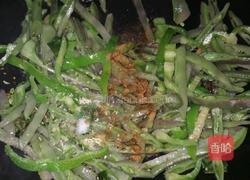青椒炒眉豆的做法图解6