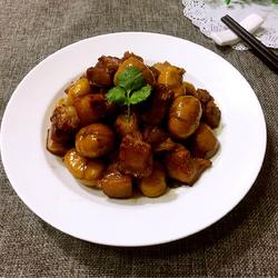 板栗红烧肉