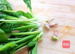 蒸鱼豉油菠菜卷的做法图解3