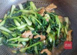 肉炒花叶菜的做法图解7