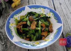 肉炒花叶菜的做法图解8