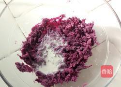 奶香紫薯鸡蛋卷的做法图解1