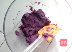 奶香紫薯鸡蛋卷的做法图解2
