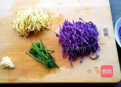 紫甘蓝拌豆腐皮的做法图解4