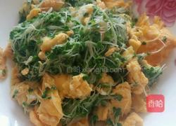 小白菜苗炒鸡蛋的做法图解3