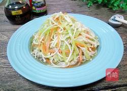 凉拌彩蔬金针菇的做法图解9