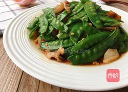 蚝油荷兰豆炒肉的做法图解1