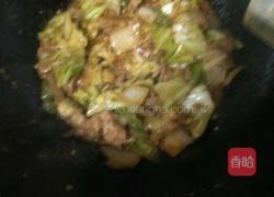 甘蓝菜炒肉的做法图解7