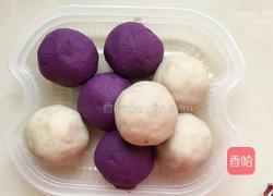 奶酪酸奶紫薯球的做法图解7