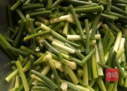 蒜毫炒腊肉的做法图解4