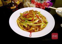 猪肉皮炒白菜杆的做法图解10