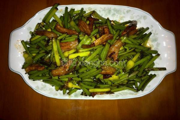 蒜苔炒肉