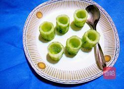 黄瓜鲜虾盅的做法图解3