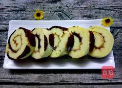 奶牛纹蛋糕卷的做法图解24