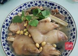 小黄豆炖猪脚肉骨头的做法图解9