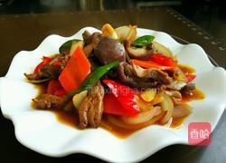 香炒鸭杂的做法图解9