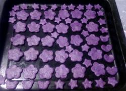 浪漫紫色花朵饼干