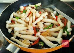 五花肉炒海鲜菇的做法图解8