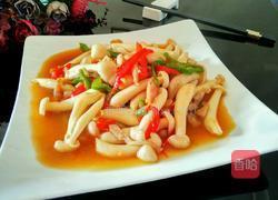 五花肉炒海鲜菇的做法图解11