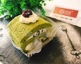 抹茶紅豆蛋糕卷