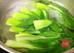 香菇虾皮炒油菜的做法图解4