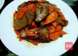 红萝卜炒牛肉的做法图解7