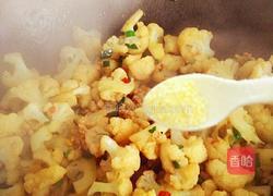 蒜苗肉末花菜的做法图解18