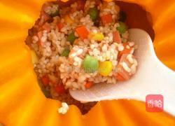 南瓜糯米盅的做法图解7