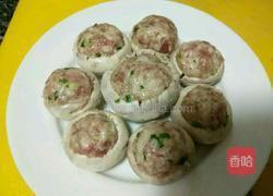 蒸蘑菇酿肉的做法图解7