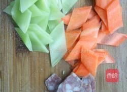 腊肠炒时蔬的做法图解3