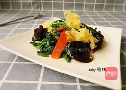 凉拌菠菜的做法图解8