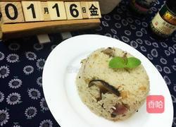 蚝油排骨香菇腊肠饭的做法图解13