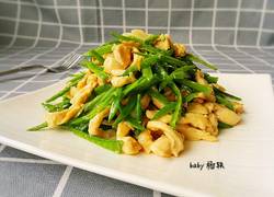 荷兰豆炒鸡丝