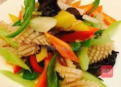 五彩鱿鱼卷的做法图解7