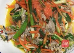 胡萝卜大蒜炒肉丝的做法图解5