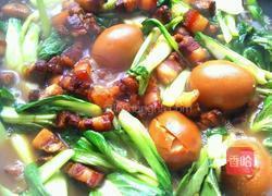 红焖肉油菜的做法图解9