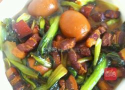 红焖肉油菜的做法图解10