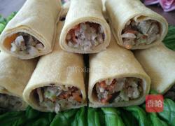 蔬菜腐皮卷的做法图解11