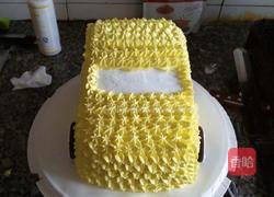 卡通车型生日蛋糕的做法图解8