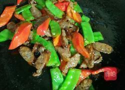 荷兰豆炒腊肠的做法图解6