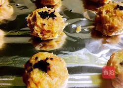 烤鸡蛋黄肉丸子的做法图解14