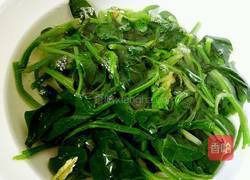 芥末菠菜的做法图解3