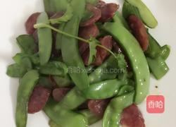 腊肠炒荷兰豆的做法图解5