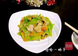 莴笋炒肉的做法图解16